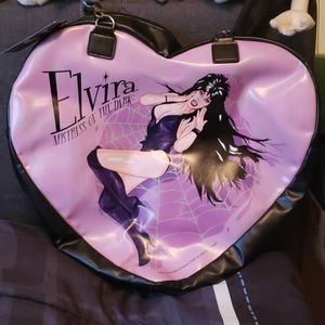 Elvira Mistress of the Dark Heart-Shaped Purse